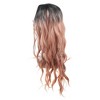 Unique Bargains Women's Lady Curly Human Hair Wigs 28" with Wig Cap - 3 of 4