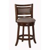 New Classic Furniture, Aberdeen Brown Solid Wood Swivel Counter Stool (Set of 2), Brown - 2 of 4