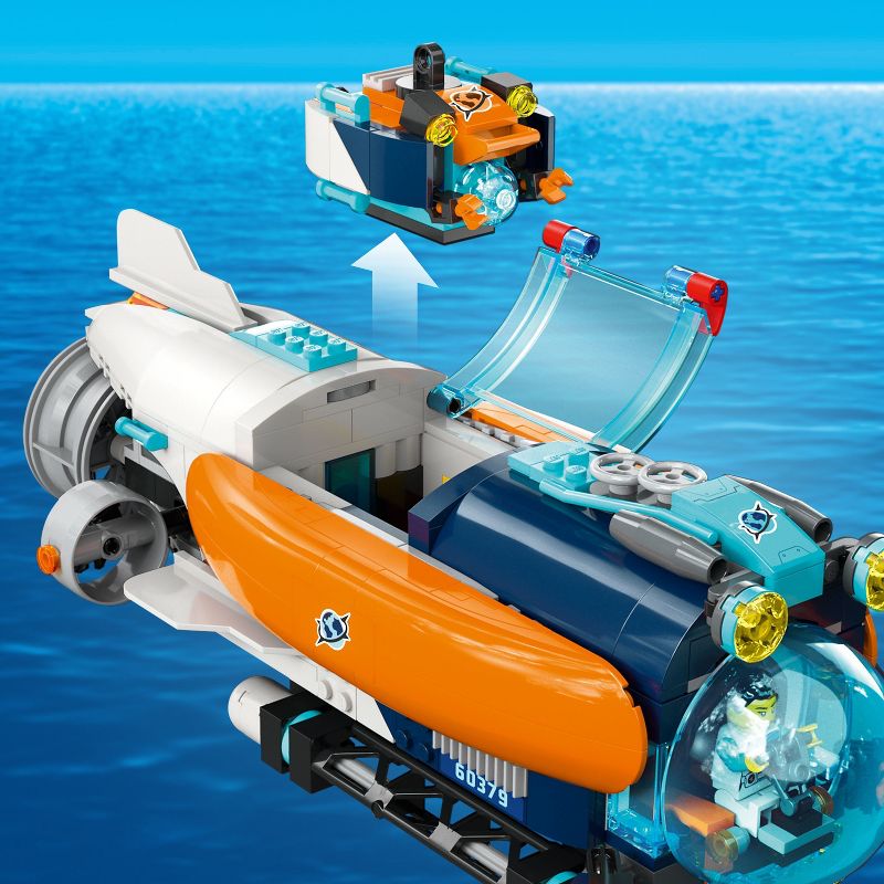 LEGO City Deep-Sea Explorer Submarine Multi-Feature Building Toy Set 60379, 5 of 8