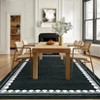 Area Rug for Living Room Scalloped Border Rug Washable Rugs Non Slip Stain Resistant - 3 of 4