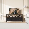 homfan TV Stand & Dresser with Storage - 3-drawer Entertainment Center for Living Room, Black - Fits 32 to 55-inch TVs & Media - 2 of 4