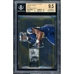 Todd Gurley 2015 Panini Clear Vision Rookie Vision Gold (ser 9 of 10) #5 BGS 9.5 - 1 of 2