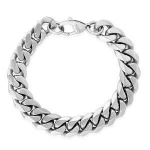 Crucible Men's Polished Wide Curb Chain Bracelet - 1 of 4