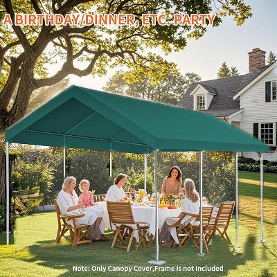 Heavy Duty Carport, Waterproof & UV Protection, Potable Outdoor Car Shade Canopy Car Tent Garage for Boats, Tractor, Car Gara