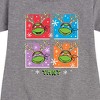 Girls' - Teenage Mutant Ninja Turtles - Reindeer Turtles Graphic Short Sleeve Fleece Dress - 2 of 4