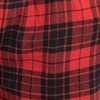 plaid black & red