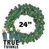 Novelty Lights LED Pre-Lit Artificial Christmas Wreath, Colorado Pine Greenery, Christmas Decoration - 2 of 4