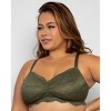 Curvy Couture Women's Luxe Lace Wireless Bralette - 2 of 4