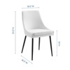 Modway Viscount Upholstered Fabric Dining Chairs - Set of 2 - 3 of 4