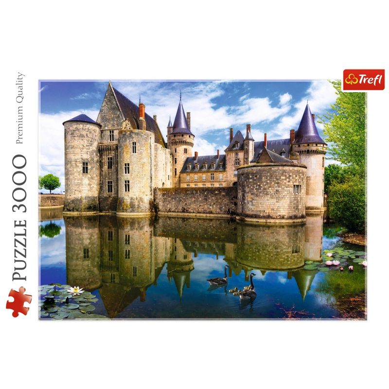 Trefl Castle in Sully Jigsaw Puzzle - 3000pc: Brain Exercise, Memory Skills, Travel Theme, Cardboard, 1 of 4