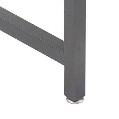 Hayworth 51'' Weathered Grey Mirrored Console Table with Drawers