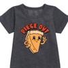 Girls' - Instant Message - Fall Graphic Short Sleeve Fleece Dress - 2 of 4