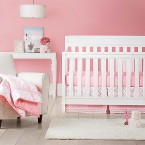 Trend Lab 3pc Crib Bedding Set – Pink Sky