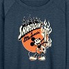 Women's - Disney - Shreddin And Strummin Lightweight French Terry Wide Neck Long Sleeve Graphic Shirt - 2 of 4
