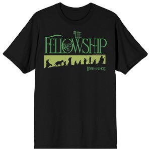 The Lord of the Rings The Fellowship Hiking Club Adult Black Short Sleeve Tee - 1 of 3