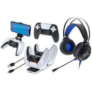 Dreamgear - Dreamgear DGPS5-7401 Gamer's Kit Playstation 5 (5 in 1) (Black) - 1 of 2