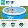 Bestway Fast Set Up Outdoor Round Inflatable Above Ground Swimming Pool Set with 330 GPH Filter Pump - 2 of 4