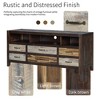 Sapphtopaz Wooden TV Stand Retro Entertainment Center for TVs Up to 65" Storage Cabinet TV Console with 6 Drawers and 3 Shelves for Living Room - 3 of 4