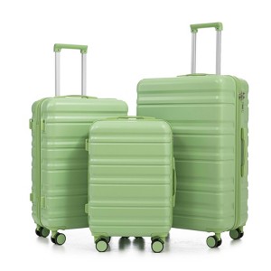 MAYEERTY 3-Piece Luggage Set (20"/24"/28") - PP Spinner Wheels, Carry-On, Matching Color, Combination Lock - 1 of 4