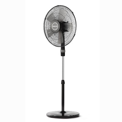 Holmes 16" Oscillating 5 Blade Stand Fan Black