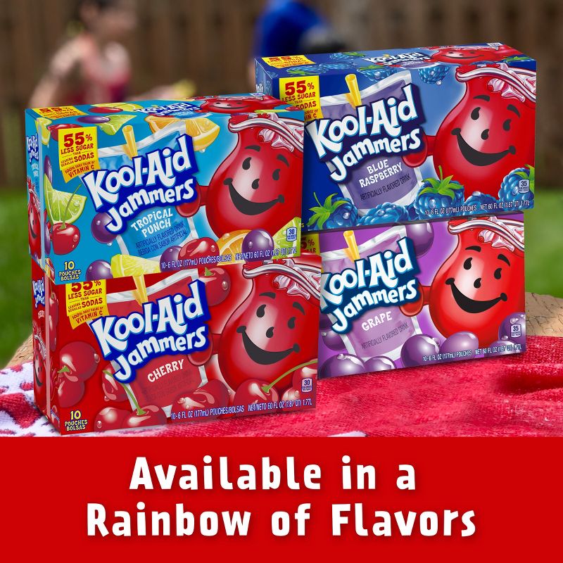Kool-Aid Jammers Cherry Juice Drinks - 10pk/6 fl oz Pouches, 6 of 14