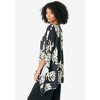 Roaman's Women's Plus Size Georgette Duster - 4 of 4