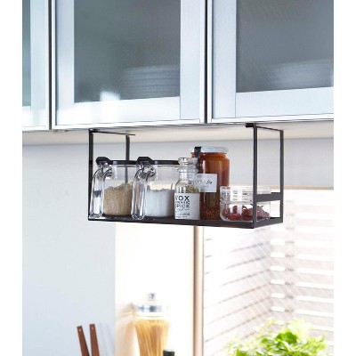 Black Steel Under Shelf Spice Rack and Organizer
