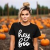 Simply Sage Market Women's Hey Boo Cursive Short Sleeve Graphic Tee - image 2 of 4