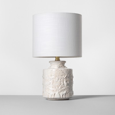 white ceramic table lamps