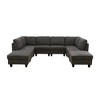 AndMakers 118 in. W Square Arm 8-piece U Shaped Polyester Modern Sectional Sofa - 3 of 4
