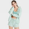Women's Fleece Zip-Up Sweatshirt - Auden™ - 3 of 4
