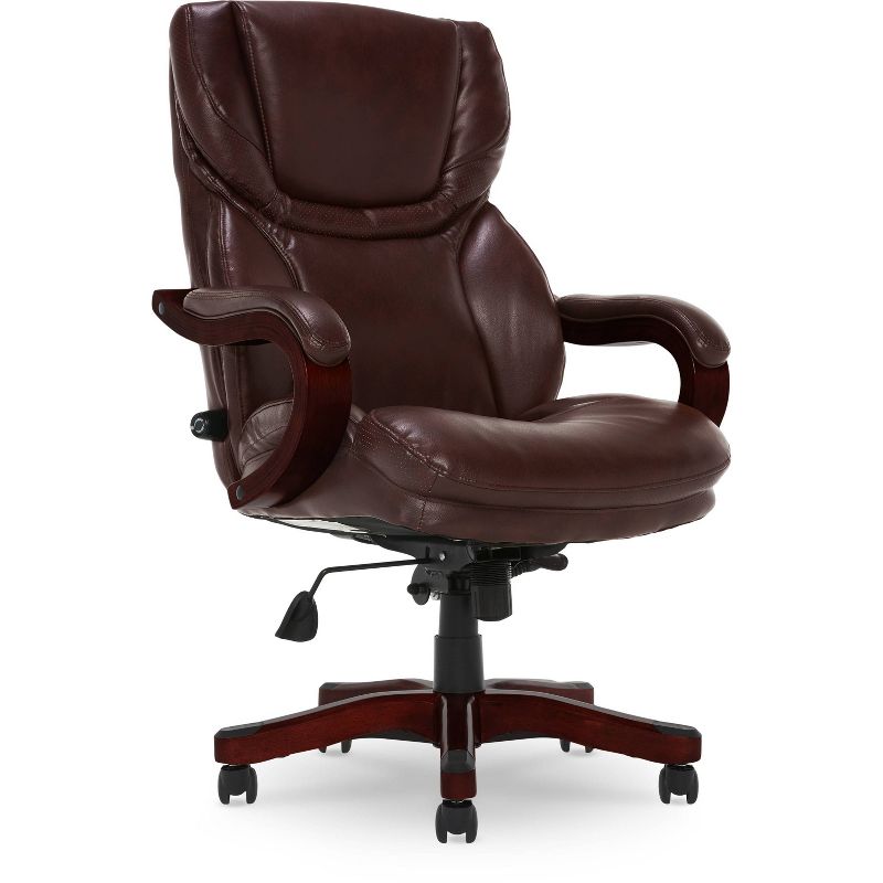 Big & Tall Executive Chair Redwood Leather - Serta, 4 of 24