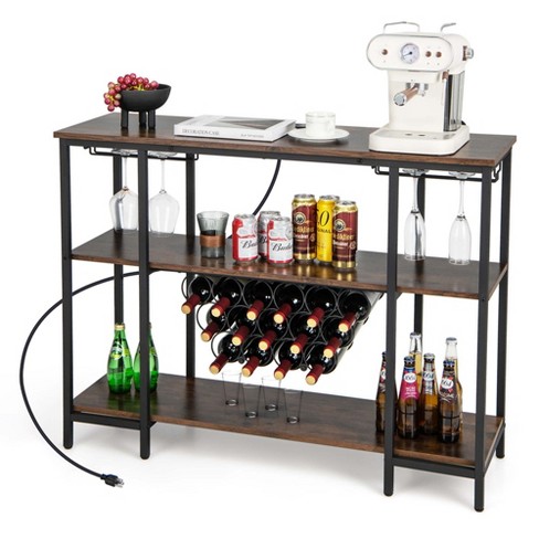 Drinks cabinet best sale wine rack