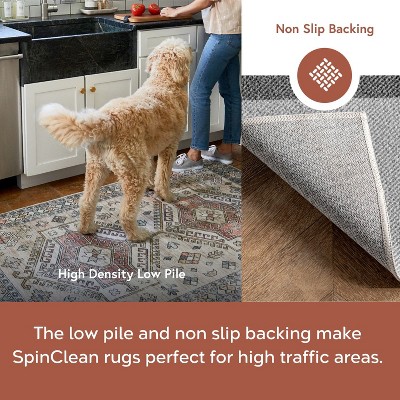 Eco-Friendly Easy-Care Gray Buffalo Plaid 8' Square Rug
