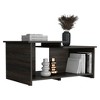 Vynxaria Espresso Coffee Table with Open Shelf - Modern Elegance for Your Living Space - 3 of 4