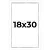 PosterPalooza | Modern Shadow Box 1" Depth White Picture Frame - UV Acrylic, Backing, Hanging Hardware - 2 of 4