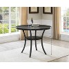 NicBex Round Dining Table for 4 Morden Counter Height Table with Wood Tabletop, 4 Upholstered Chairs and Open Shelf for Dining Room - 2 of 4