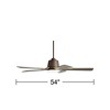 54" Casa Vieja Desteny Modern Indoor Ceiling Fan with Dimmable LED Light Remote Bronze Soft Brass Opal Glass for Living Room Kitchen House Bedroom - 4 of 4