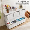 Dresser with 6 Drawers, Dressers for Bedroom, Fabric Storage Tower, Hallway, Entryway, Closets, Sturdy Steel Frame, Wood Top, Easy Pull Handle - 4 of 4