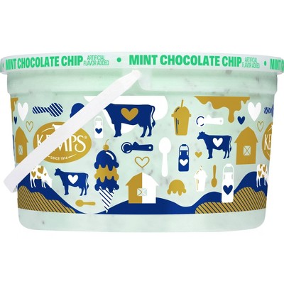 Kemps Mint Chocolate Chip Ice Cream - 128oz
