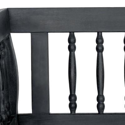 Brentwood Gray and Beige Acacia Wood Outdoor Bench