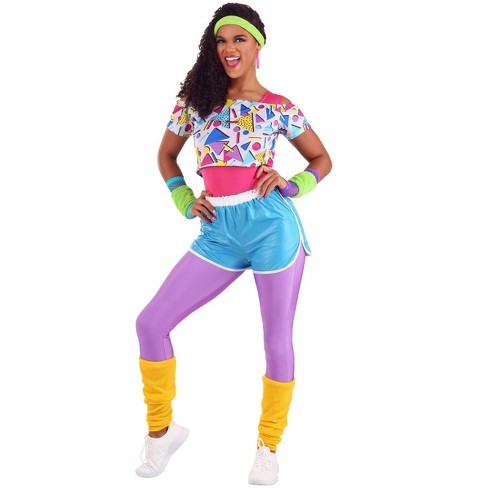 Halloweencostumes.com Large Women Work It Out 80s Costume For Women ...