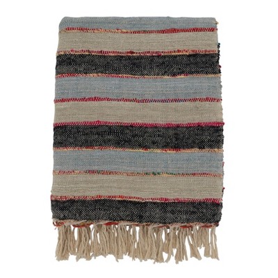 Saro Lifestyle Striped Design Throw