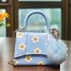 Willow & Ruby Girls' Smiley Daisy Print Mini Top Handle Crossbody Bag for Kids (Youth) - 2 of 4