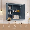 PAGED 35" Wall Mounted Bathroom Storage Cabinet Modern Medicine Cabinet with Mirror and Shelves, Over Toilet Storage Unit for Room - 3 of 4