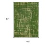 Green Abstract Non Skid Area Rug - 3 of 4