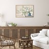 33" x 23" White Bouquet by Julia Purinton: Amanti Art Framed Canvas Print - Modern Botanical Decor - 4 of 4