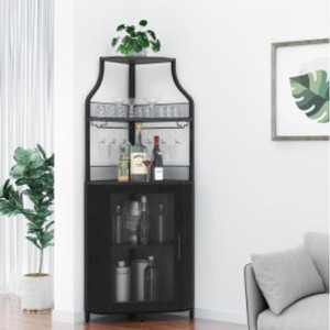 Iron & PB Board Corner Wine Rack, Black : Target
