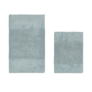 Granada 2 Piece Bath Rug Set 100% Premium Cotton Tufted Non-Slip Backing Bathmats for Bathroom, Super Soft Absorbent, Machine Washable - 1 of 4