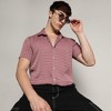 Campus Sutra Men Men's Nude Pink Self-Design Block Shirt - 2 of 3